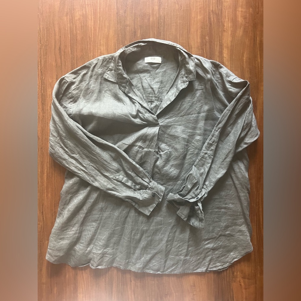 Uniqlo Gray Women's Tunic Top